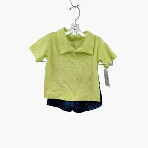 NEW Carter's Baby Boy Short Sleeve Polo & Shorts Set